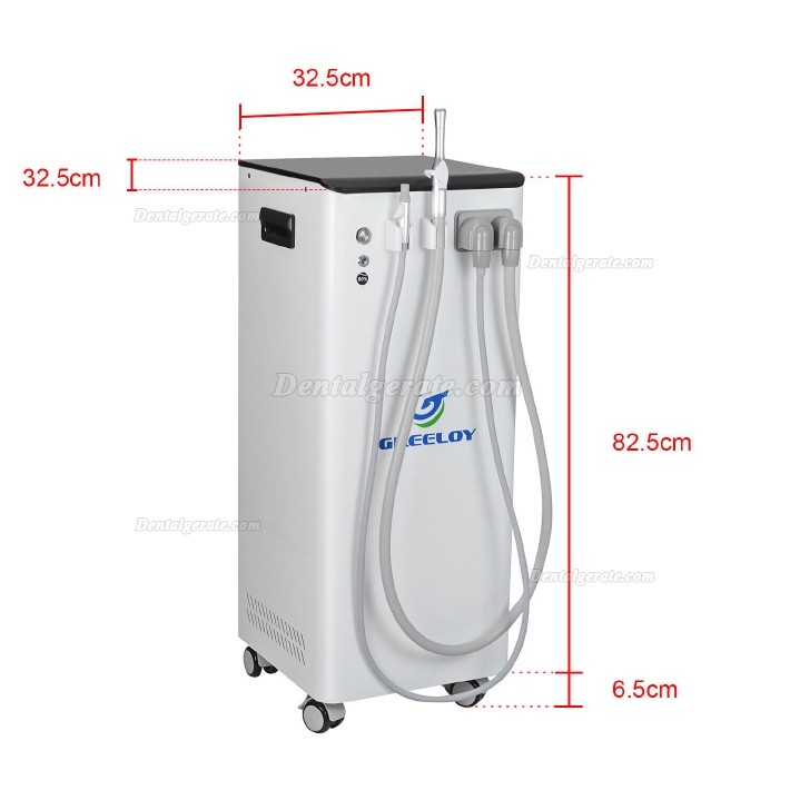 GREELOY GSM-300 350L/min Mobile Vakuumpumpe f&uuml;r zahn&auml;rztliche Absaugung